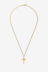 Gold Plated Sterling Silver Cross Necklace